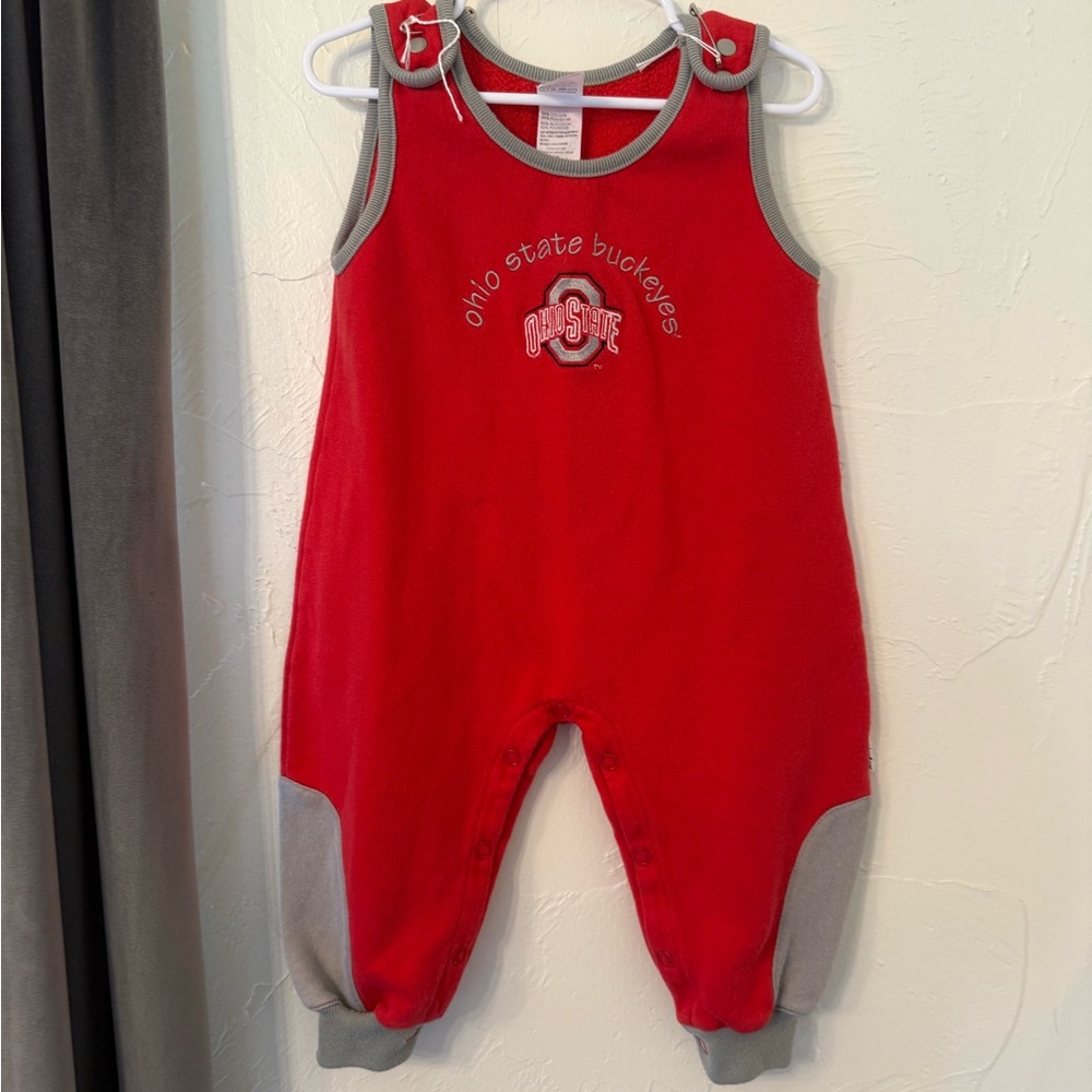 Ohio State Buckeyes Kids One Piece - Red and Gray